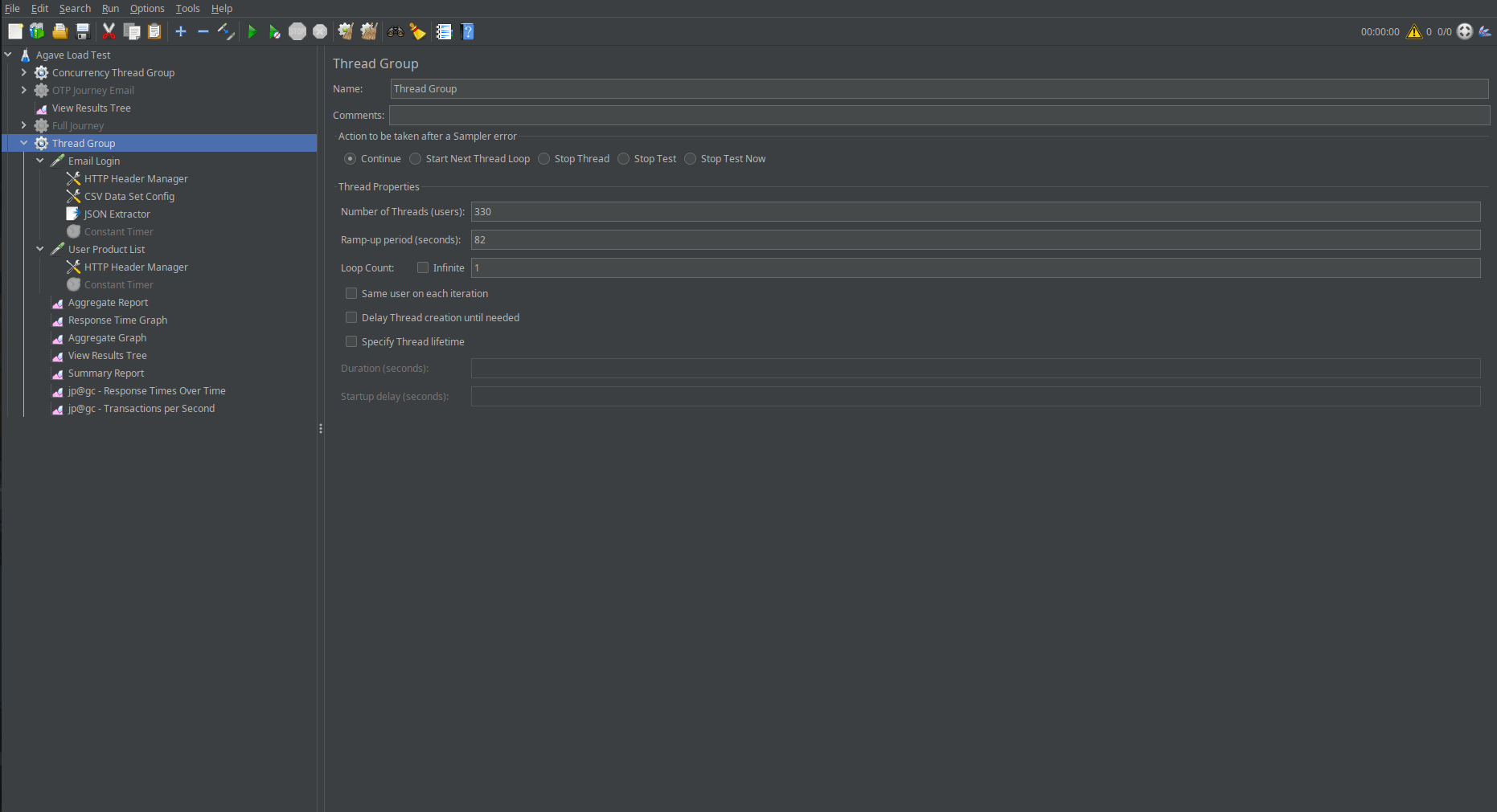 Configuring a basic load test in Jmeter